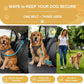 Dog Seat Belt for Car 2 Pack, 3-in-1 Adjustable-Length Bungee Tether