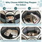 Dog Playpen, Portable Cat Playpen Crate Indoor for Dogs Cats Rabbits, Foldable Small Animal Guinea Pigs Bunny Cage Enclosure for Outdoor, Pop Up Dogs Cats Tent Kennel with Carrying Case, Grey