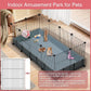 VISCOO 12 Panels Small Animal Playpen, 48" x 24" x 16" Guinea Pigs Cages