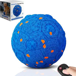 Newget Interactive Dog Toy Ball, Remote Control with 3 Play Modes Blue