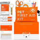 ARCA PET Dog First Aid Kit - Pet Emergency Kit - Water Resistant High Visibility Reflective First Aid Pouch Dog Camping Essentials for Hiking, Backpacking, Sports, Hunting