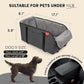 BurgeonNest Center Console Dog Car Seat for Small Pets to 11lbs, Grey