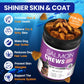 Omega 3 Skin and Coat Supplement for Dogs 200 Chews Dog Fish Oil Supplements with EPA & DHA Fatty Acids Dry Skin Relief for Dogs Shedding Allergy Itching Promotes Heart Hip Joint Health