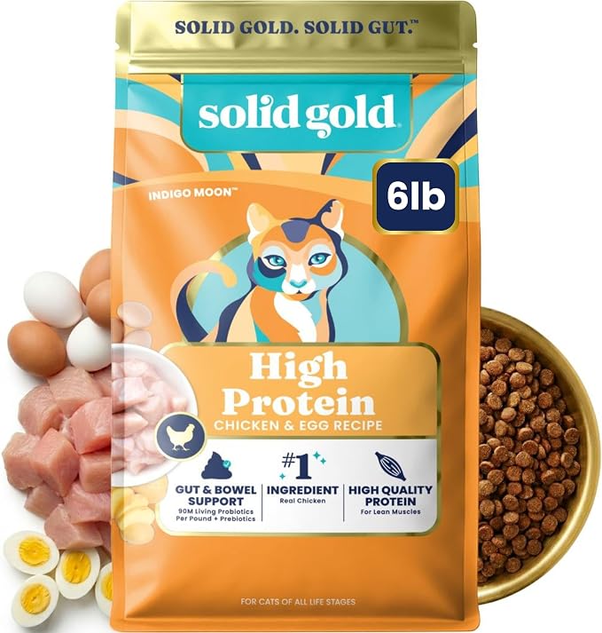 Solid Gold High Protein Chicken Dry Cat Food, for Cats & Kittens, 6lb