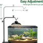 Reptile Heat Lamp Stand, Adjustable 18"-32"H Light Holder, Heavy Base
