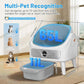 DuckSky Automatic Litter Box, Open-Top Self Cleaning Cat Litter Box for Multiple Cats, Large Capacity Robot, APP Control, Safety Protection,1 Odor Eliminator, 2 Rolls Litter Liner Bags,