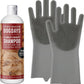 Pride and Groom DogDays Curly + Wavy The Scrub Kit - Natural Dog Shampoo with Silicone Scrubber Gloves for Low or No-Shedding Breeds with Coat Massage, Clean Ingredients, and Gentle Pet Grooming Care