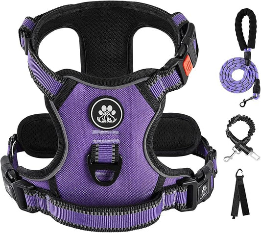 IVY&LANE No Pull Dog Harness for Medium Dogs,Reflective Dog Vest Harness