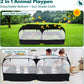Small Animals Playpen,Pet Cage Tent Large Chicken Run Coop with Detachable Bottom Breathable Transparent Mesh Walls, Foldable Pet Enclosure for Puppy Kitten Rabbits Indoor Outdoor Playpen