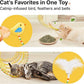Potaroma Spiral Tunnel Cat Toy, Self Play Collapsible Spring Kitten Tunnel