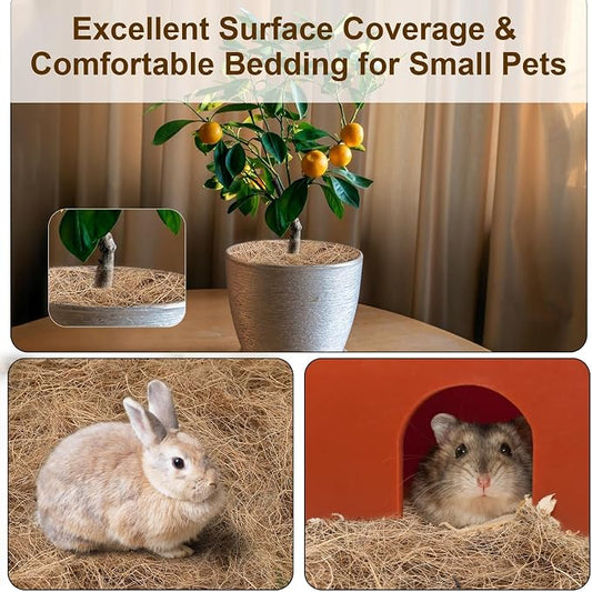 Sukh Coconut Fiber for Bird Nest - Bird Nest Bedding for Hummingbird Finch