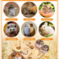 Guinea Pig Foraging Toys, 6 in 1 Hamsters Wooden Interactive Enrichment Toys, Treat Dispenser for Small Animal, for Rabbits, Bunny, Chinchillas, Rats and Gerbils