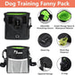 BARKIE Dog Training Kit - Treat Pouch, Pet Training Fanny Pack, 2 Puppy Training Clickers, Ultrasonic Silent Whistle, 2-in-1 Whistle Clicker, Clicker Training Guide Booklet, Dog Poop Bag (Black)