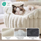 Bedsure ComfyFleece® Washable Cute Small Medium Dog Bed,Round Pet Bed,26in
