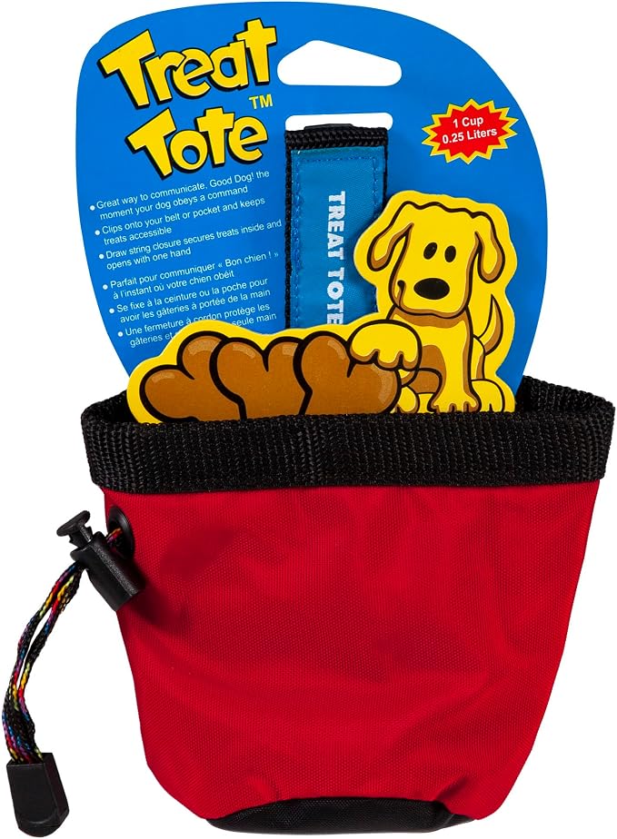 Chuckit! Treat Tote Dog Treat Pouch for Puppy Training, 1 Cup