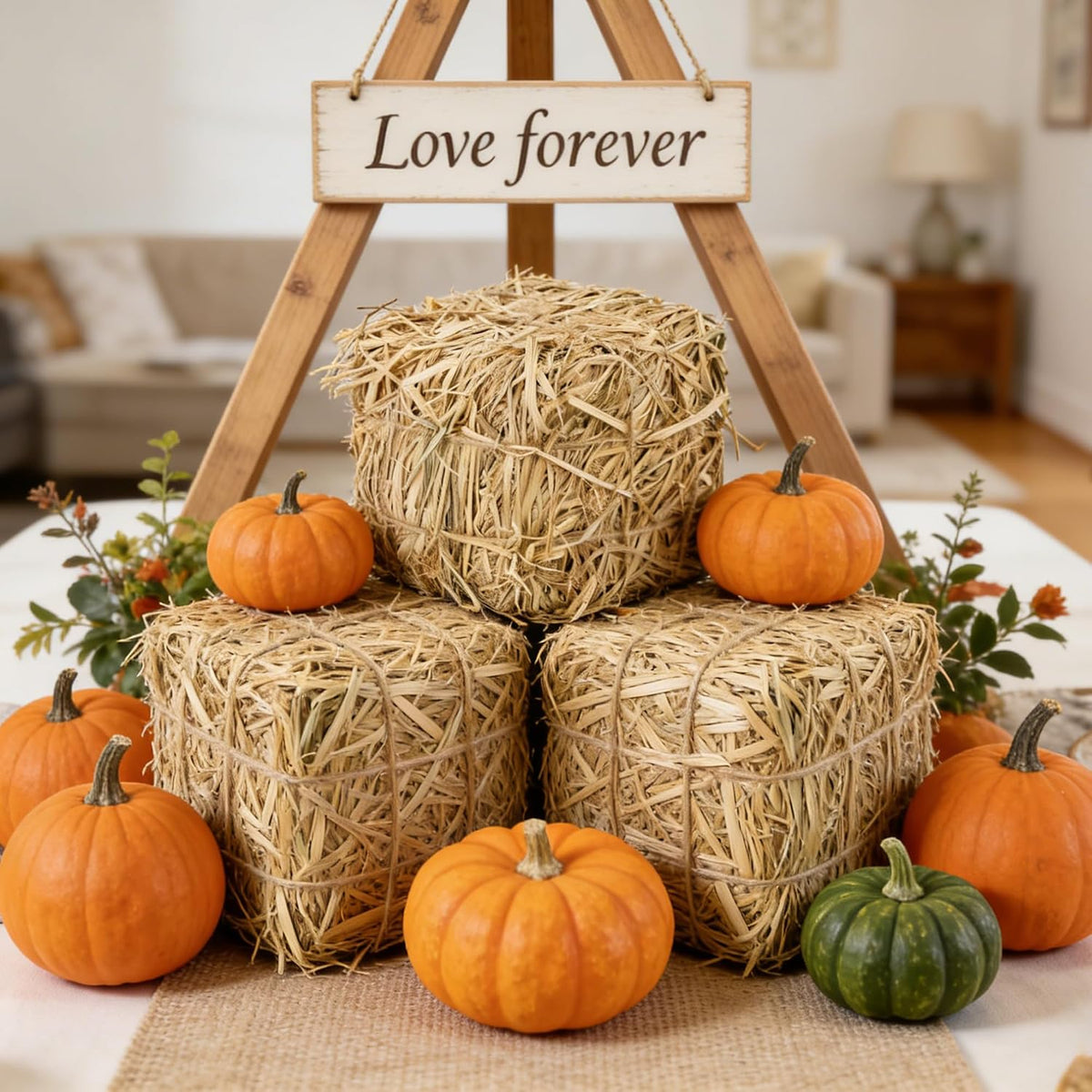 Natural Straw Bale for Cat Shelter – 8"x8"x8"Soft & Dry Straw Bedding for Cats, Feral Cats & Small Animals | Decorative Hay Bale for Outdoor Use, Farm Décor, Garden Straw & Pet Bedding (1)
