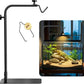 Reptile Heat Lamp Stand, Adjustable 18"-32"H Light Holder, Heavy Base