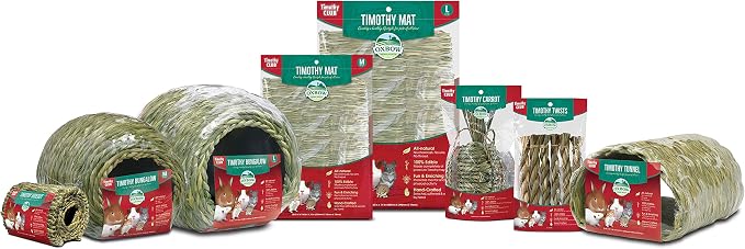 Oxbow Timothy Hay Mat, Edible Rabbit & Guinea Pig Chew Mat, Medium