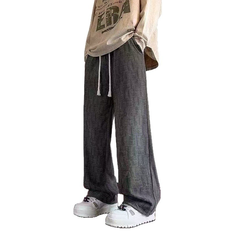 Casual Pants Sweatpants Loose-fitting Straight-leg