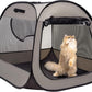 LAFYETTE. - US Based, Portable Cat Playpen, Trapezoidal Stable Design, Foldable Pet Tent for Indoor Outdoor Use, Cat Dog Play Enclosure, Kitten Puppy Kennel Crate, Pet House, Easy Setup, 33" x 26.5"