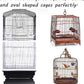 Tamu style Bird Cage Seed Catcher, Stretchy Mesh Skirt, 55-100 inch, White