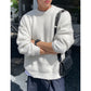 Thickened Chunky-Knit Crew-Neck Sweater For Men