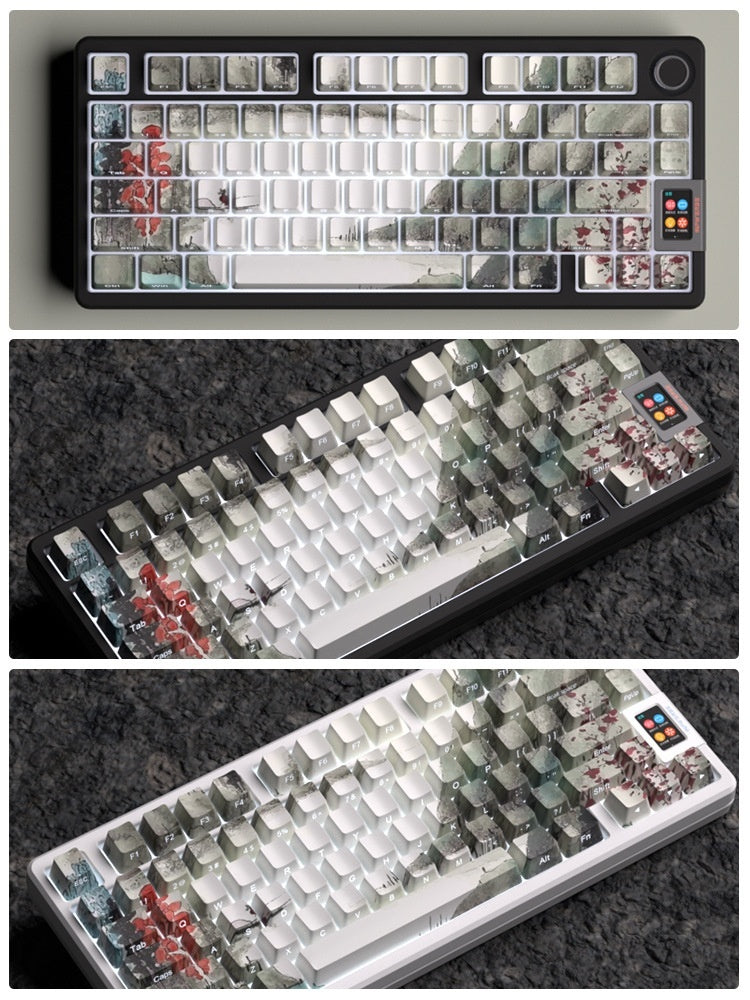 Gradient-colored, Personalized Keycaps For 87104-key Keyboards