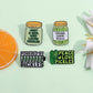 Green Versatile Brooch Vegetables Pickled Cucumber Pickles Cute Accessories Golden M Badge
