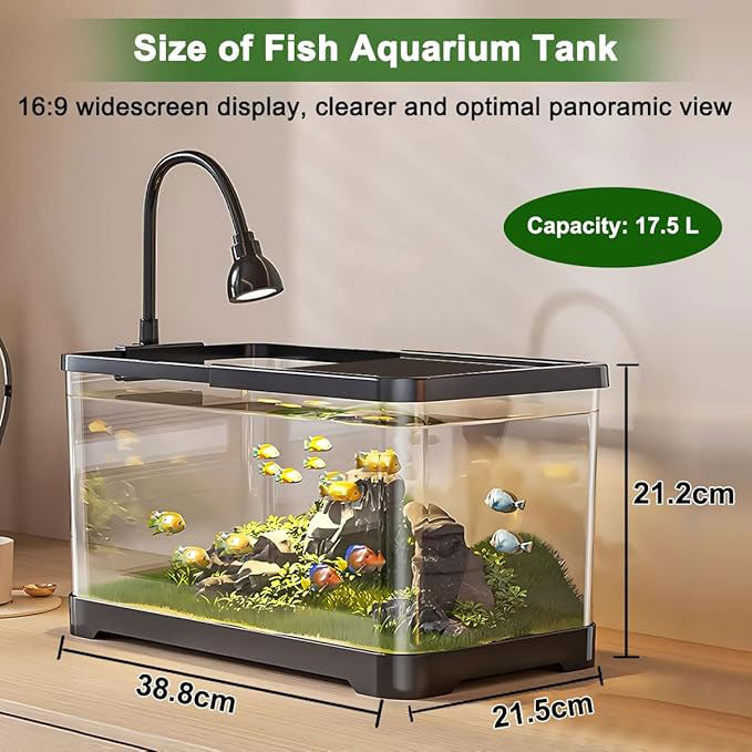 Fish Aquarium Tank Ultra Clear Fish Bowls Betta Goldfish Turtle Tank