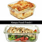 18 Pack Glass Food Storage Containers with Lids, Airtight Snap Locking Meal Prep Containers, Microwave, Oven, Freezer & Dishwasher Safe Lunch Containers